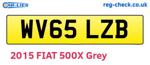 WV65LZB are the vehicle registration plates.