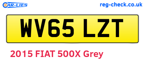 WV65LZT are the vehicle registration plates.