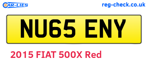 NU65ENY are the vehicle registration plates.