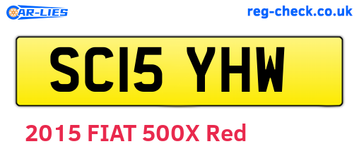 SC15YHW are the vehicle registration plates.