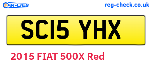 SC15YHX are the vehicle registration plates.