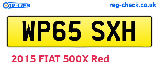 WP65SXH are the vehicle registration plates.