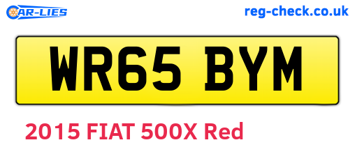 WR65BYM are the vehicle registration plates.