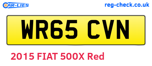 WR65CVN are the vehicle registration plates.