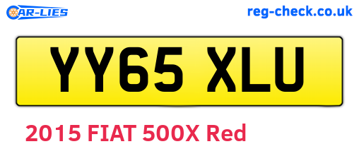 YY65XLU are the vehicle registration plates.