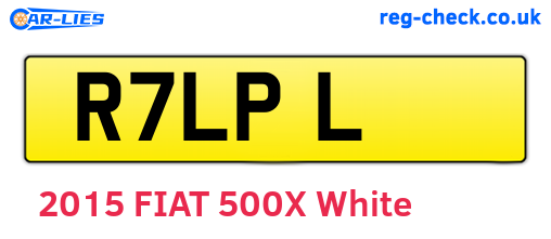 R7LPL are the vehicle registration plates.