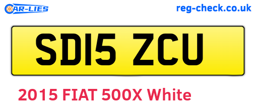 SD15ZCU are the vehicle registration plates.