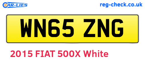 WN65ZNG are the vehicle registration plates.