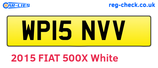 WP15NVV are the vehicle registration plates.