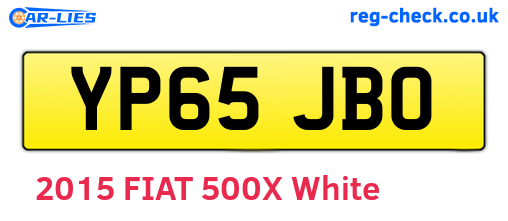 YP65JBO are the vehicle registration plates.