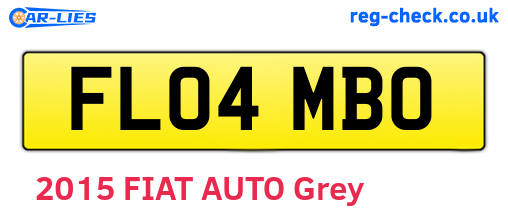 FL04MBO are the vehicle registration plates.