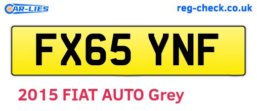 FX65YNF are the vehicle registration plates.