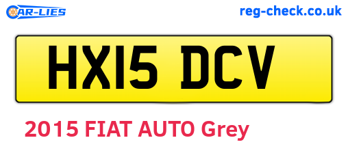 HX15DCV are the vehicle registration plates.