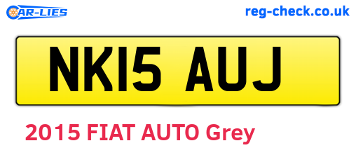 NK15AUJ are the vehicle registration plates.