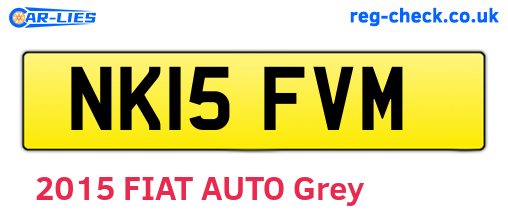 NK15FVM are the vehicle registration plates.