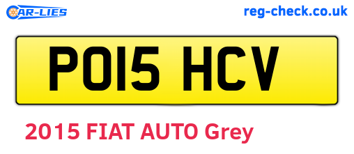 PO15HCV are the vehicle registration plates.