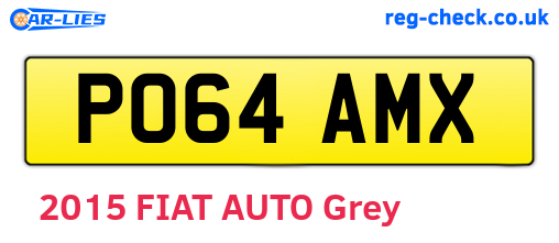 PO64AMX are the vehicle registration plates.