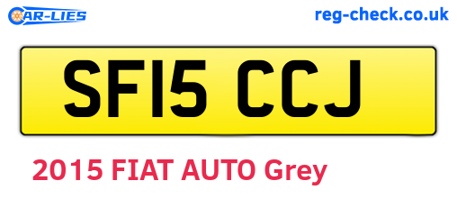 SF15CCJ are the vehicle registration plates.