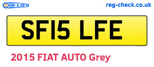 SF15LFE are the vehicle registration plates.