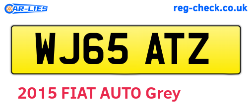 WJ65ATZ are the vehicle registration plates.