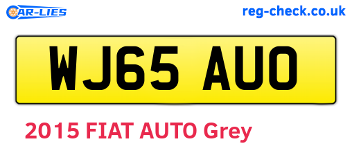 WJ65AUO are the vehicle registration plates.