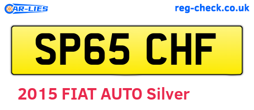 SP65CHF are the vehicle registration plates.
