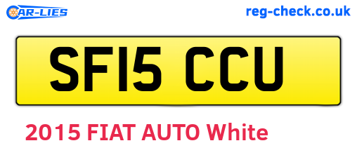 SF15CCU are the vehicle registration plates.