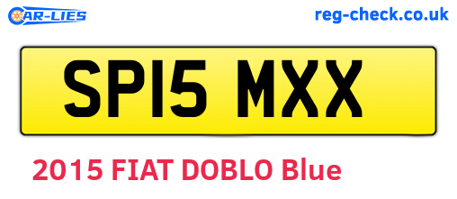 SP15MXX are the vehicle registration plates.