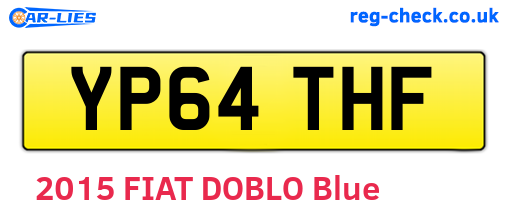 YP64THF are the vehicle registration plates.