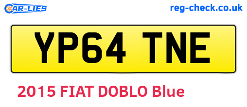 YP64TNE are the vehicle registration plates.