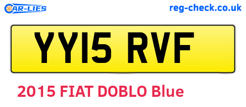 YY15RVF are the vehicle registration plates.