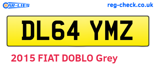DL64YMZ are the vehicle registration plates.