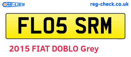 FL05SRM are the vehicle registration plates.