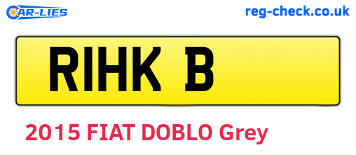 R1HKB are the vehicle registration plates.