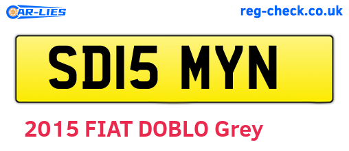 SD15MYN are the vehicle registration plates.