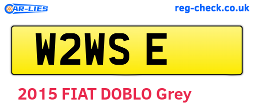 W2WSE are the vehicle registration plates.