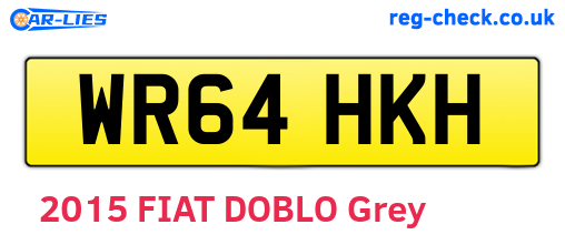 WR64HKH are the vehicle registration plates.