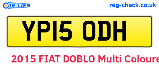 YP15ODH are the vehicle registration plates.