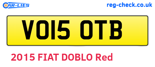 VO15OTB are the vehicle registration plates.