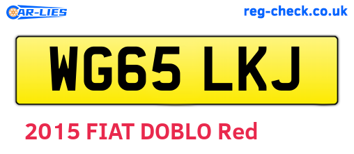 WG65LKJ are the vehicle registration plates.