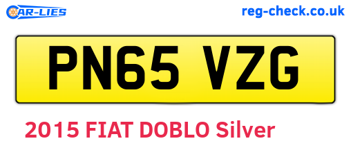 PN65VZG are the vehicle registration plates.