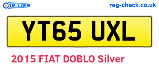 YT65UXL are the vehicle registration plates.
