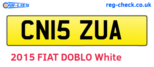 CN15ZUA are the vehicle registration plates.