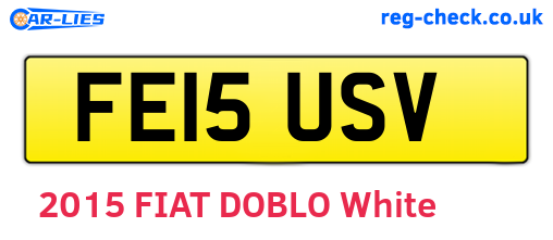 FE15USV are the vehicle registration plates.