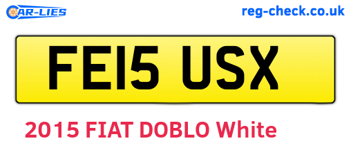 FE15USX are the vehicle registration plates.