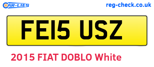 FE15USZ are the vehicle registration plates.