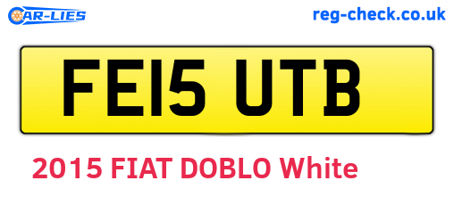 FE15UTB are the vehicle registration plates.