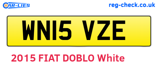 WN15VZE are the vehicle registration plates.