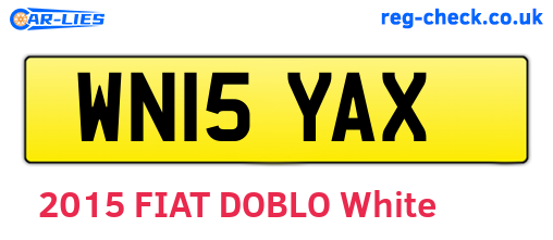 WN15YAX are the vehicle registration plates.