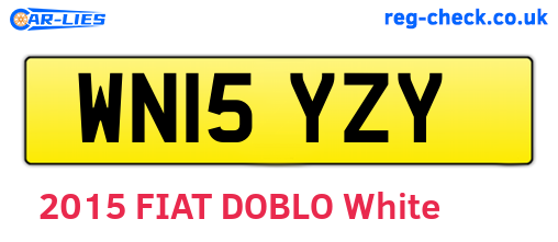 WN15YZY are the vehicle registration plates.